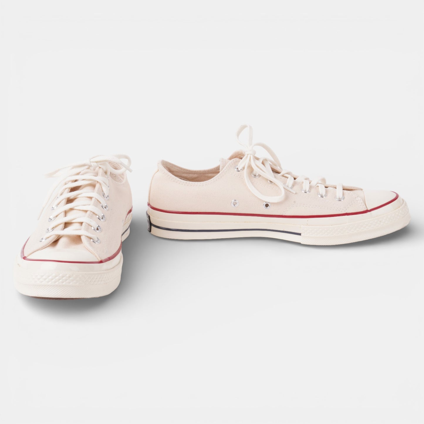 Cream Converse style Lace up trainers Size 11