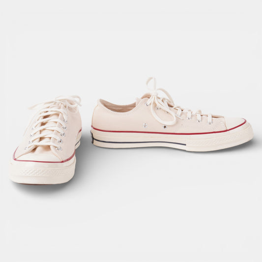Cream Converse style Lace up trainers Size 11
