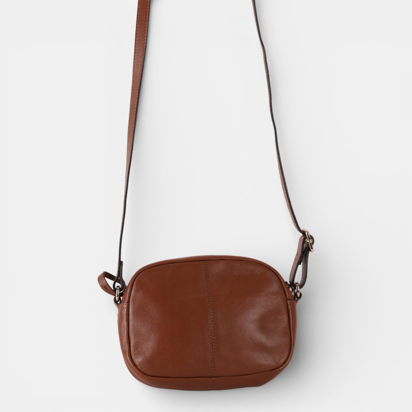Brown Leather Crossbody Purse Bag