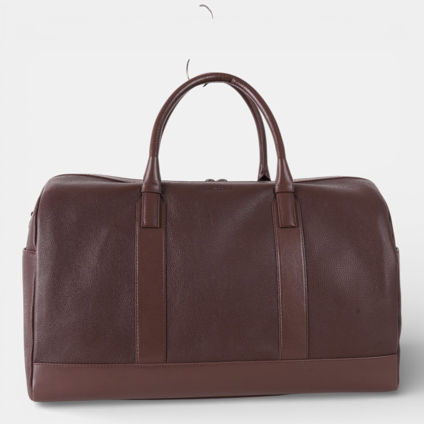 Brown Leather Duffel Weekend Bag