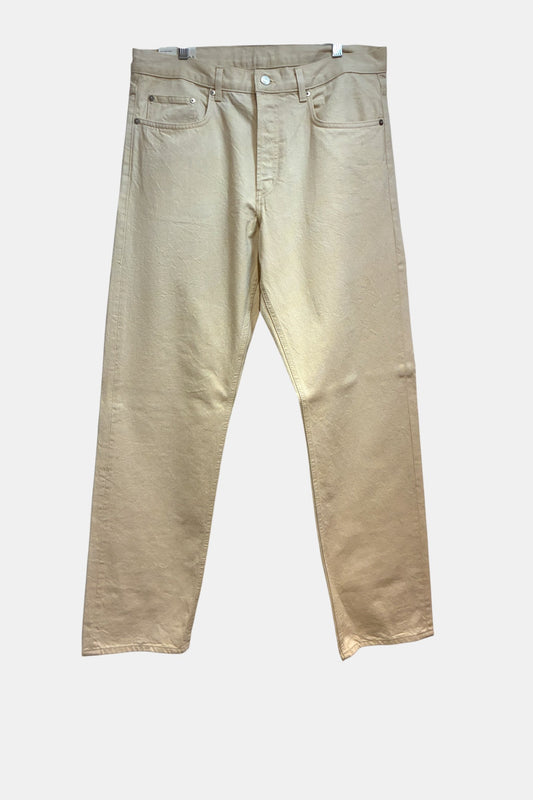 Arket Mens Cream Straight leg Jeans 34/34"