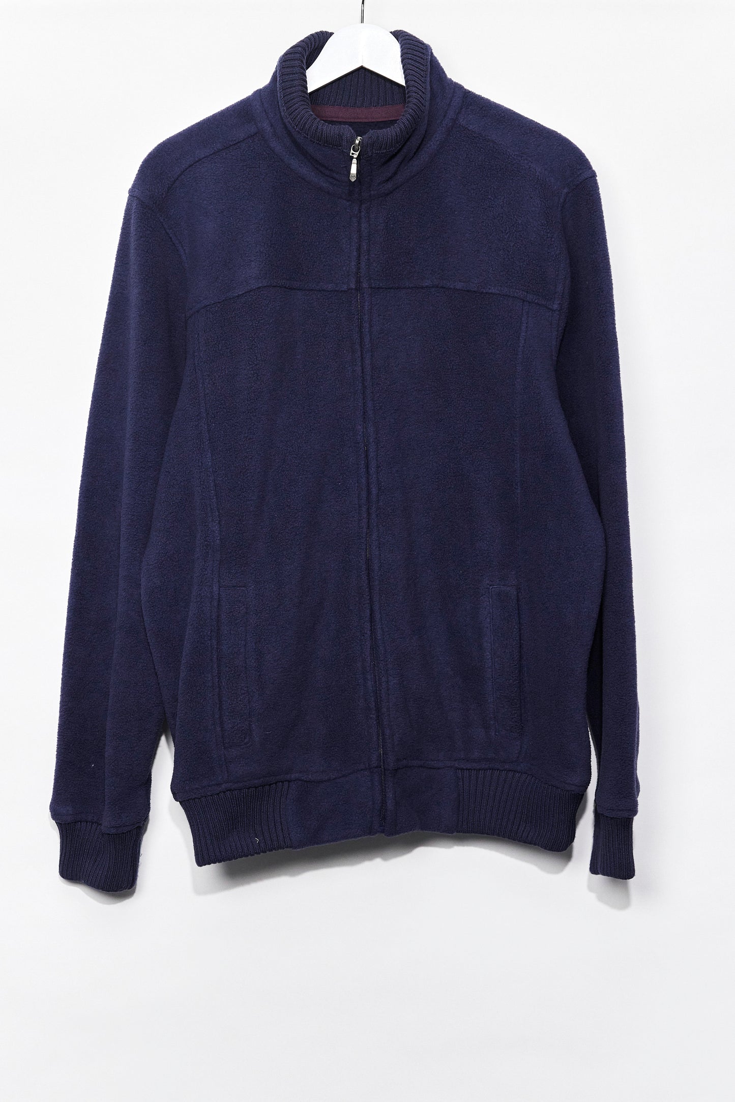 Mens Navy Fleece Jacket size Large