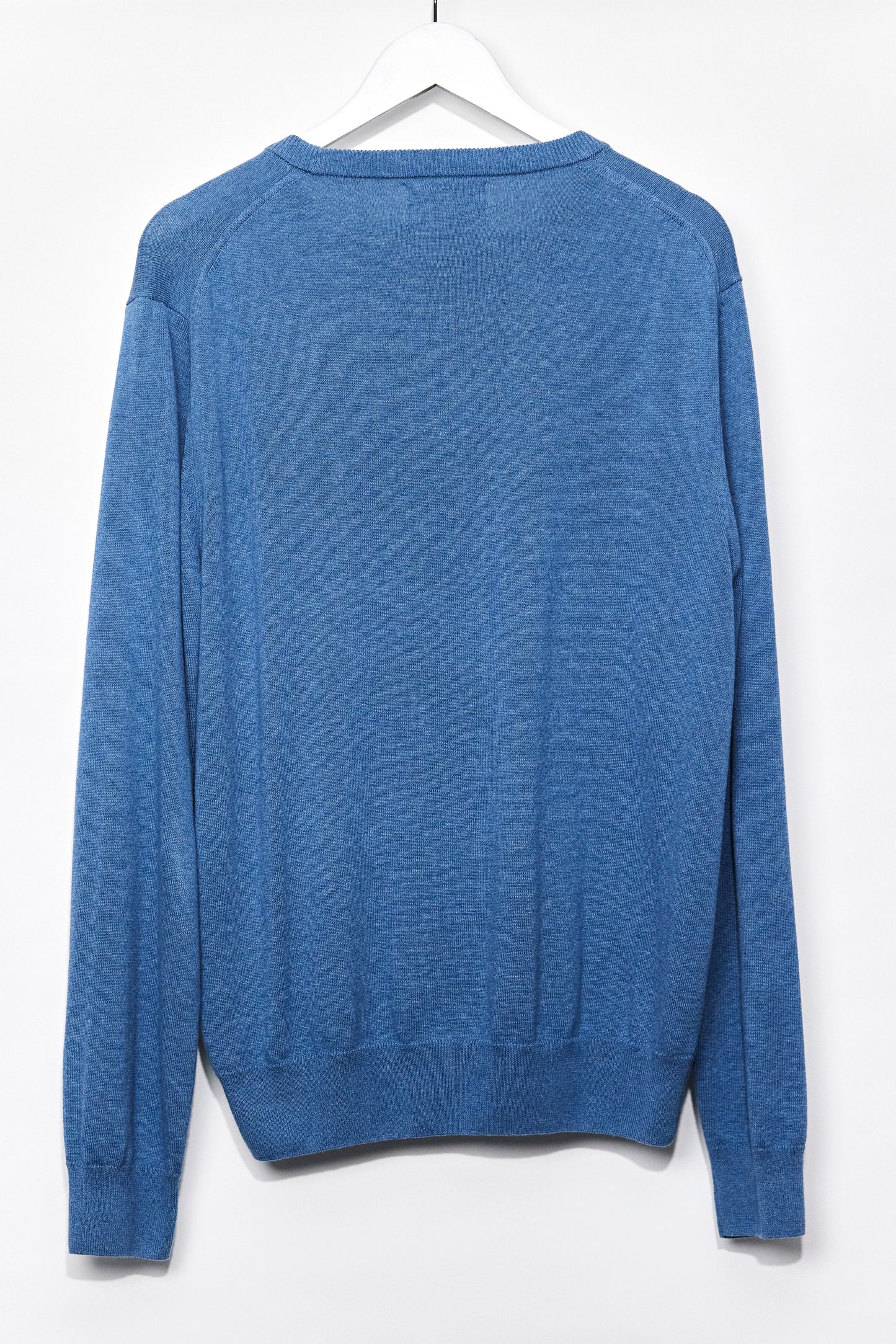 Mens M&S Blue Crew Neck knitted Jumper size Large