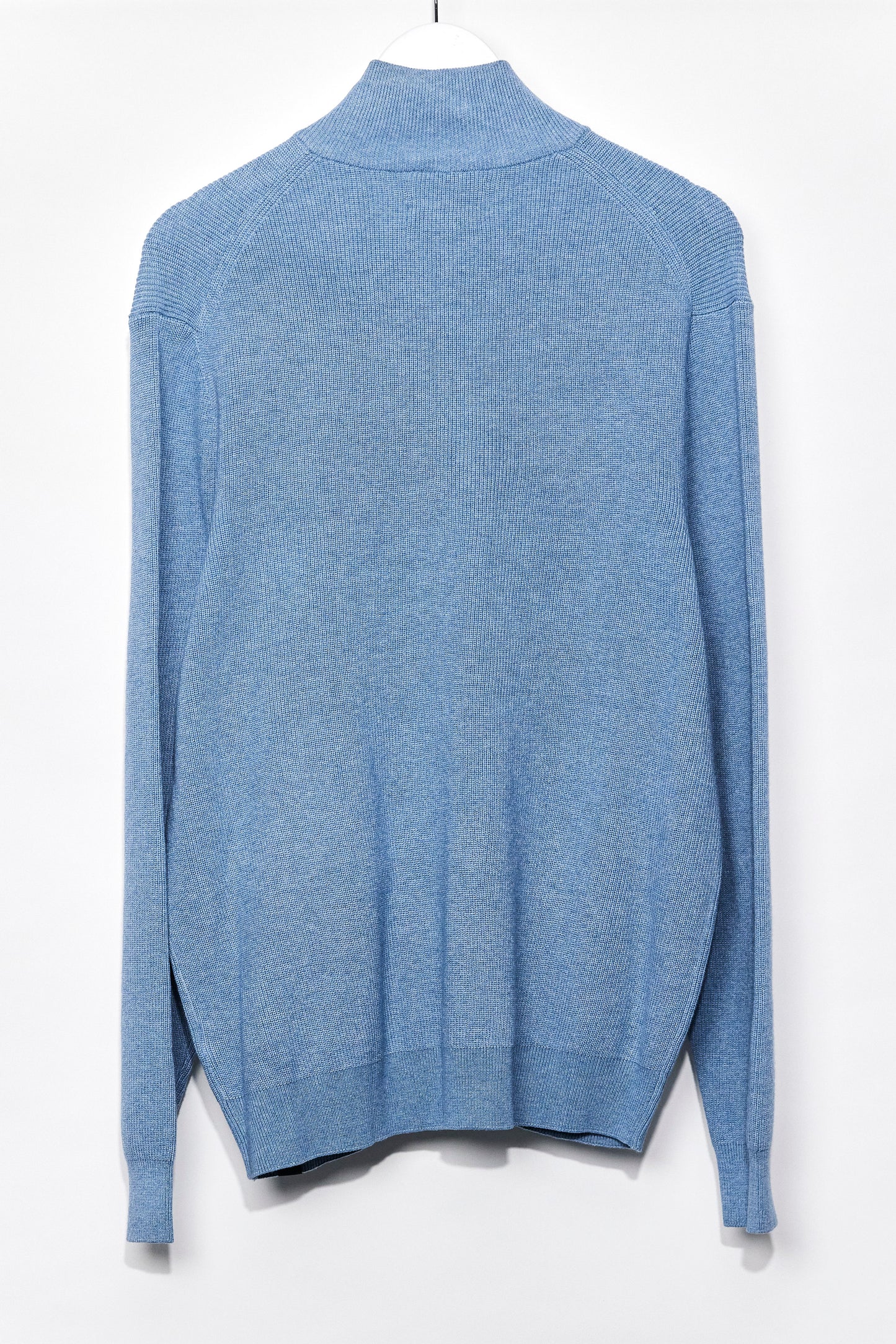 Mens M&S Blue Knitted Zip up Cardigan size Large