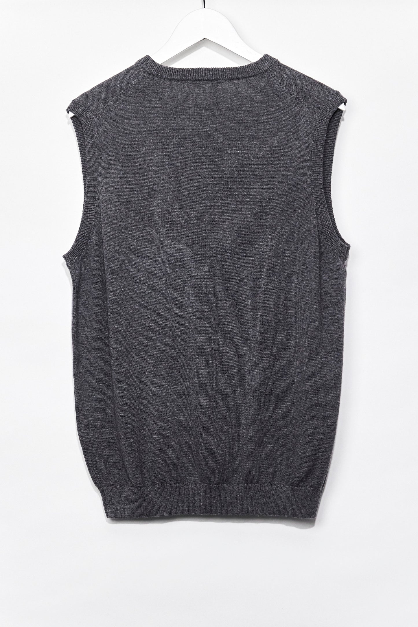 Mens Grey Woolovers Knitted Vest size Large