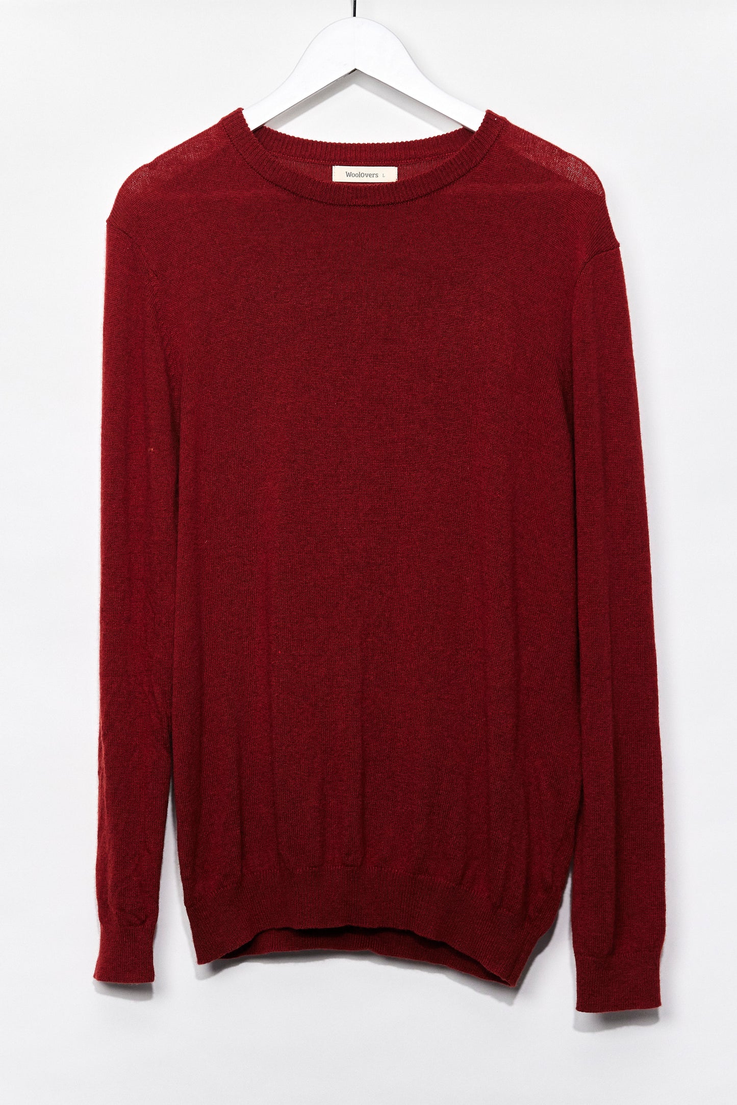 Mens Red Woolovers Crew Neck Jumper size Large
