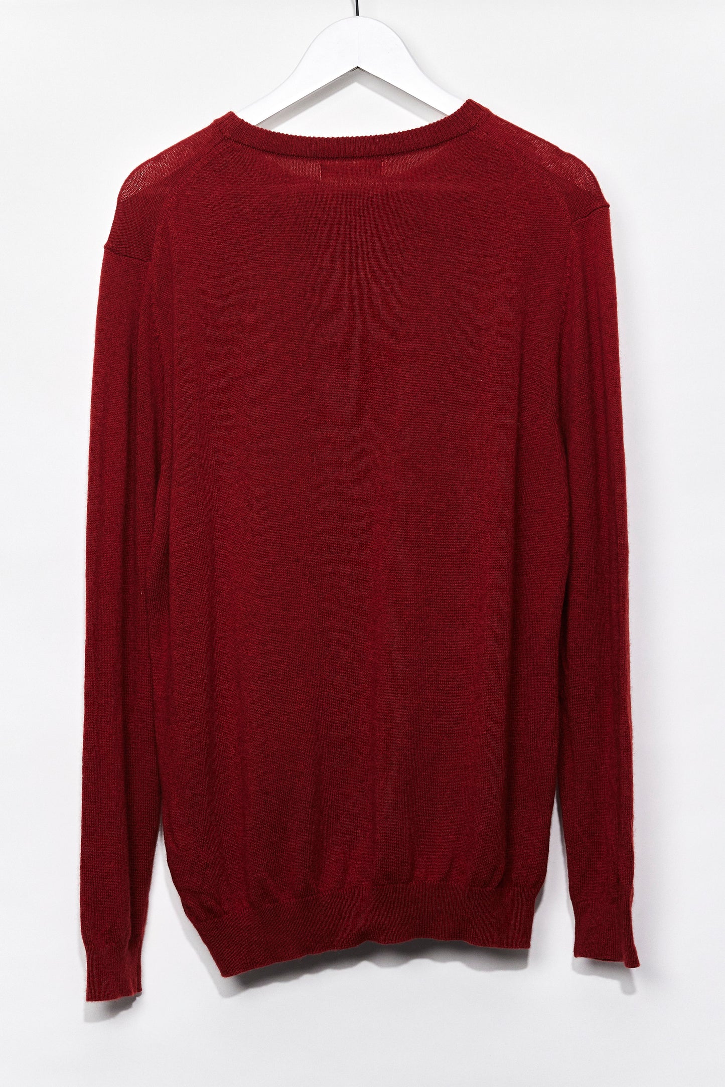 Mens Red Woolovers Crew Neck Jumper size Large