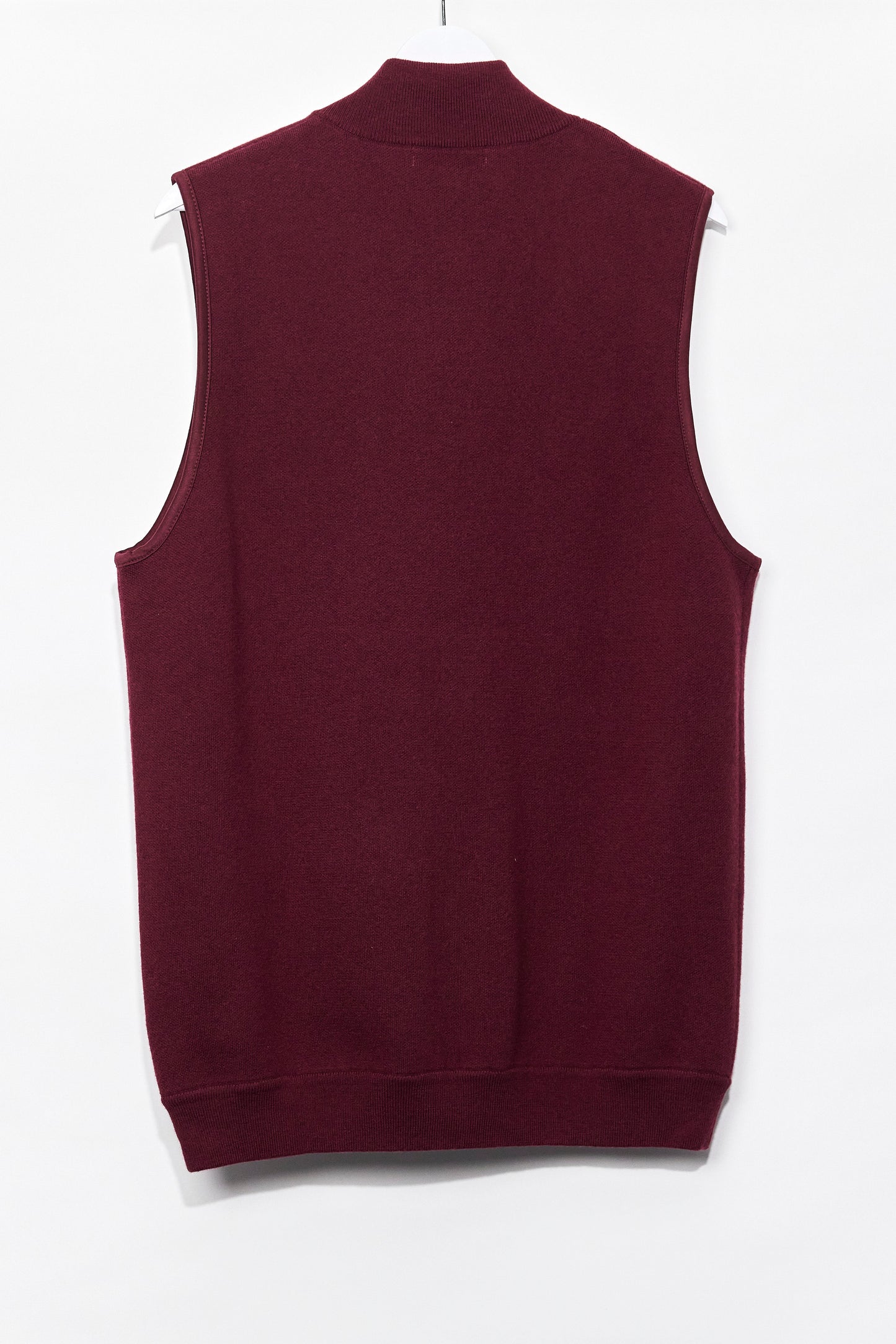 Mens Red Woolovers Zip up Vest Size Large