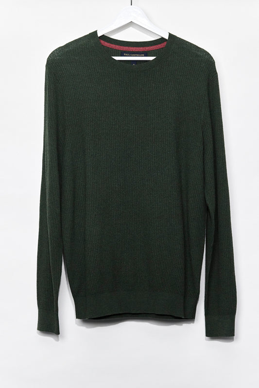 Mens Paul Costelloe Green Jumper Size Medium