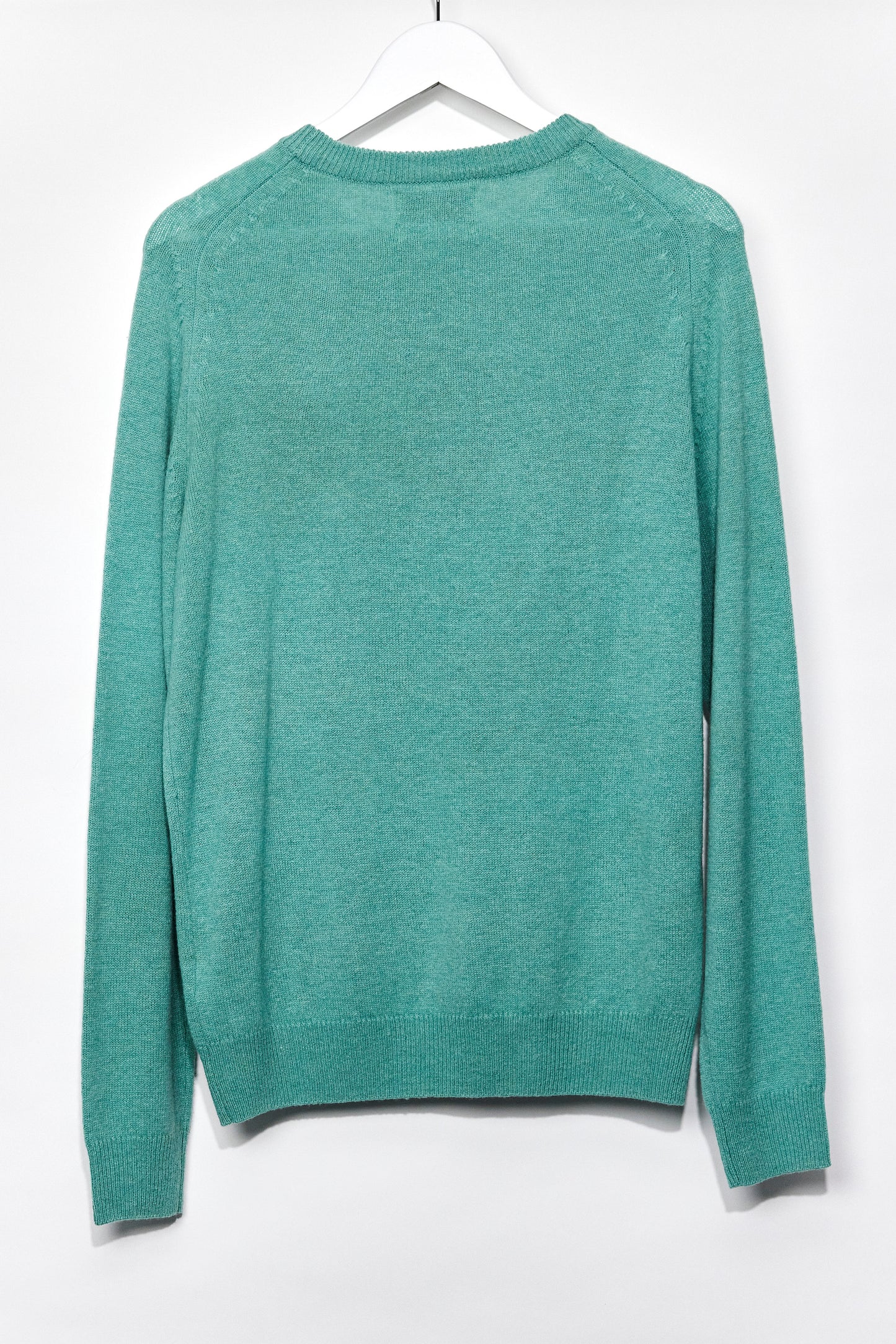 Mens M&S Green Fine Knit Jumper size Medium