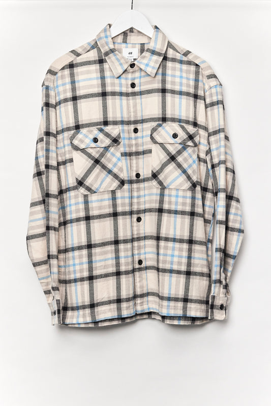 Mens H&M Checked Over shirt Size Medium