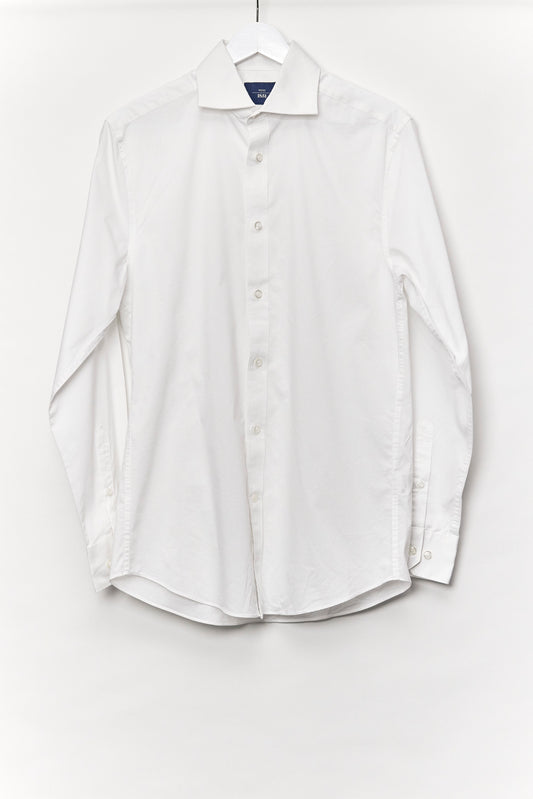 Mens Moss White Shirt Size Small
