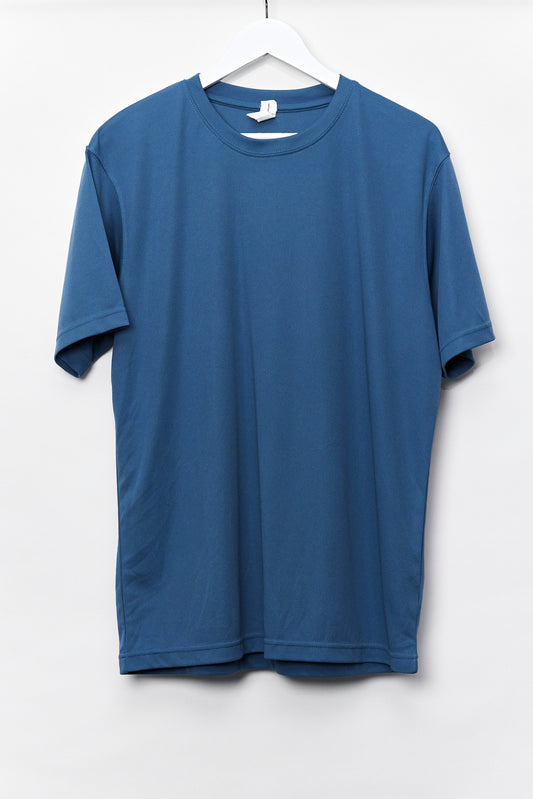 Mens Blue Sport T-shirt Size Large