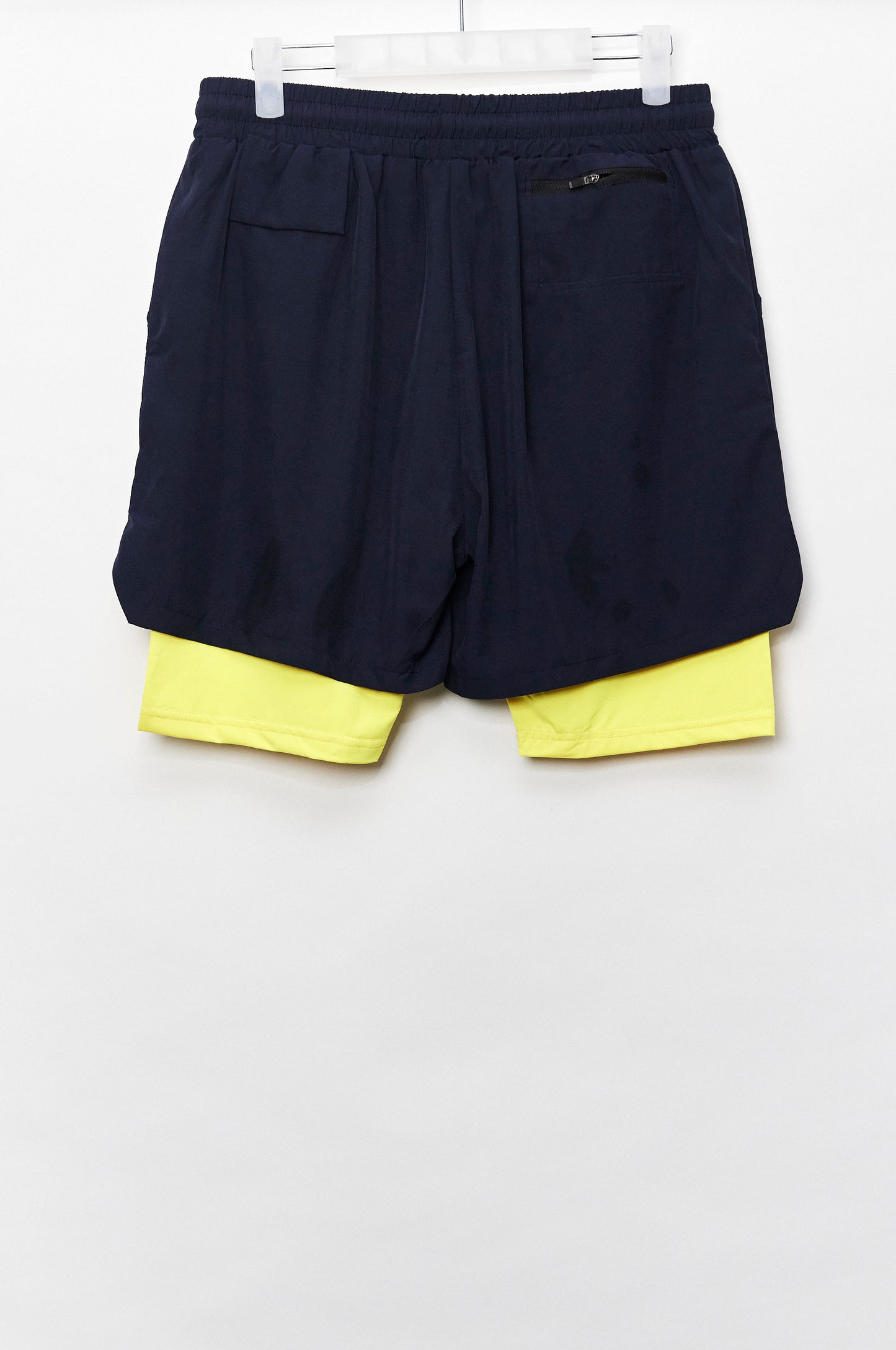 Mens Dandiki 2 Layer Yellow and Navy Sport Short size Medium