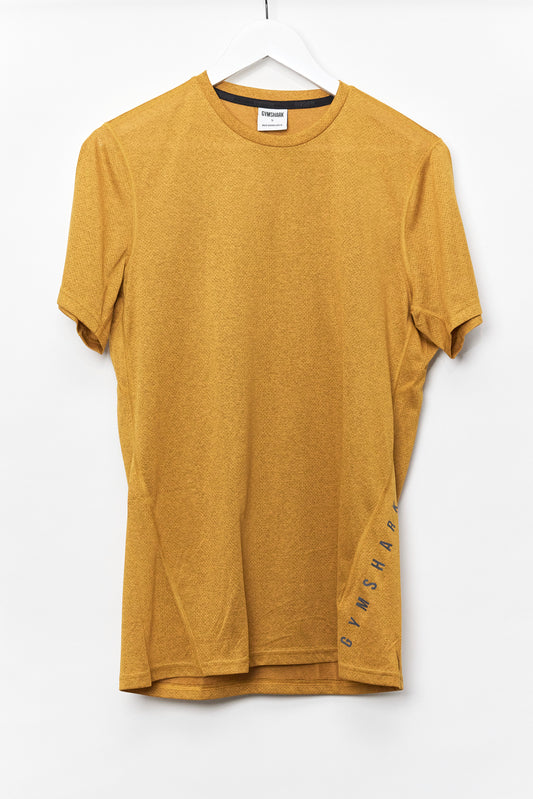 Mens Gymshark Yellow Sport top size small