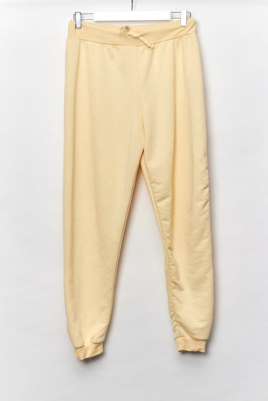 Womens Pale Yellow Jogging Bottom Size Small