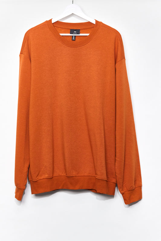 Mens H&M Orange Sweatshirt size Large