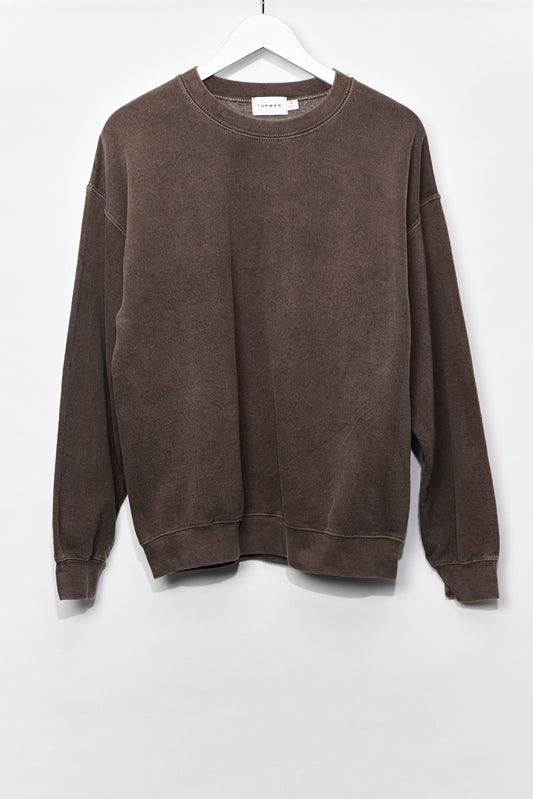 Mens Topman Oversized Brown Sweatshirt size Small