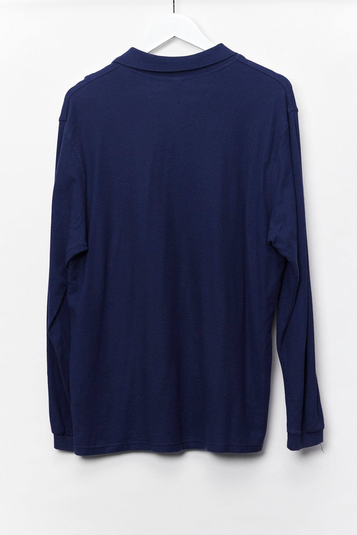 Mens Fruit of the Loom Navy Polo Shirt Size Large