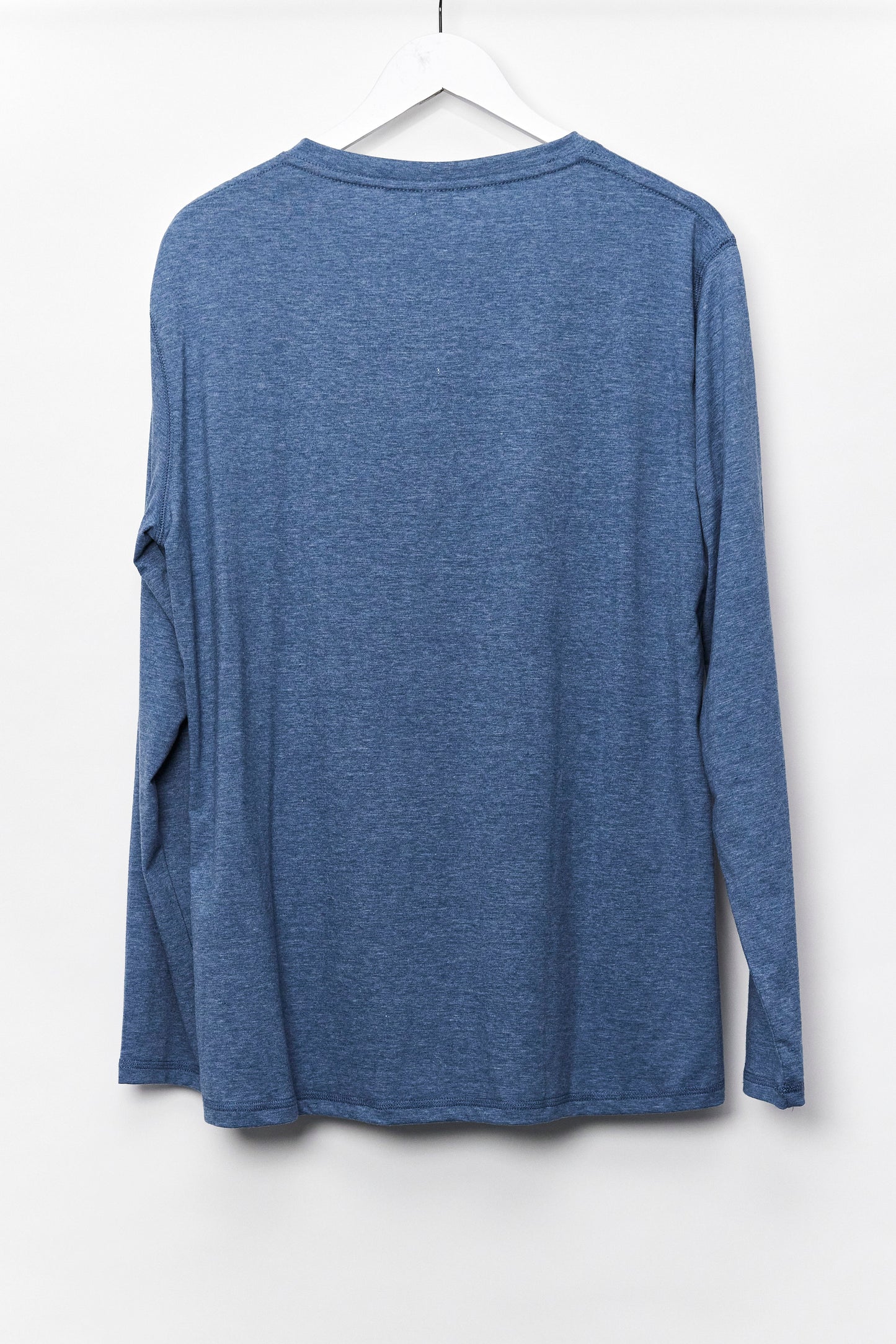 Mens Blue Grandad T-shirt Size Large