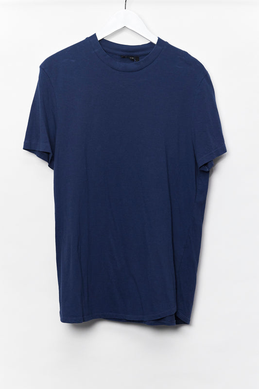 Mens ASOS Navy T-shirt Size Large