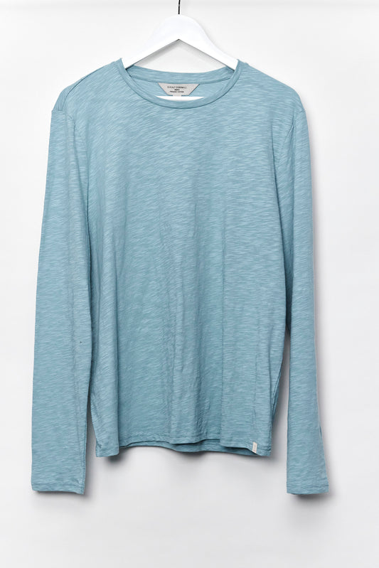 Mens SeaSalt Blue Long Sleeve T-shirt Size Large