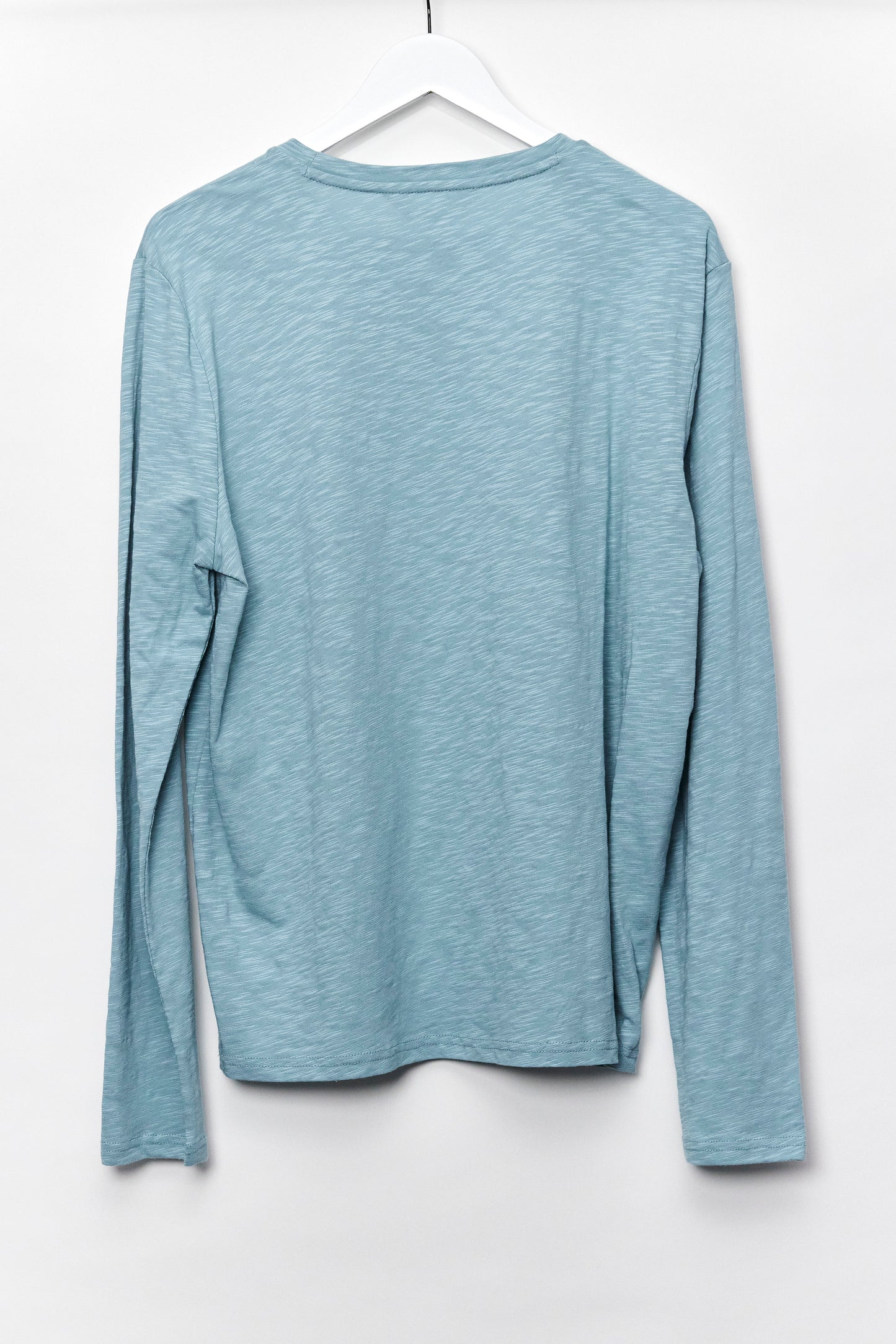 Mens SeaSalt Blue Long Sleeve T-shirt Size Large