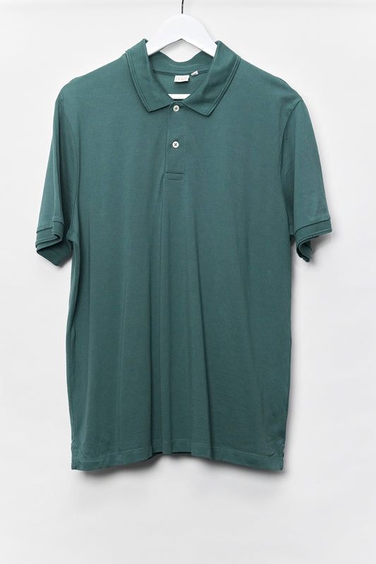 Mens John Lewis Green Polo Shirt Size Large