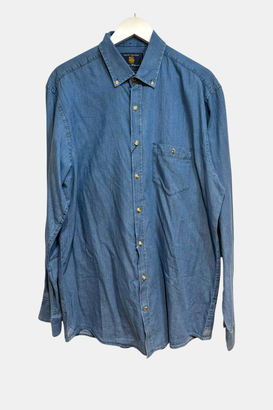 Mens Brook Taverner Denim Shirt size Large
