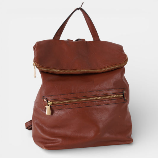 Brown Leather Rucksack