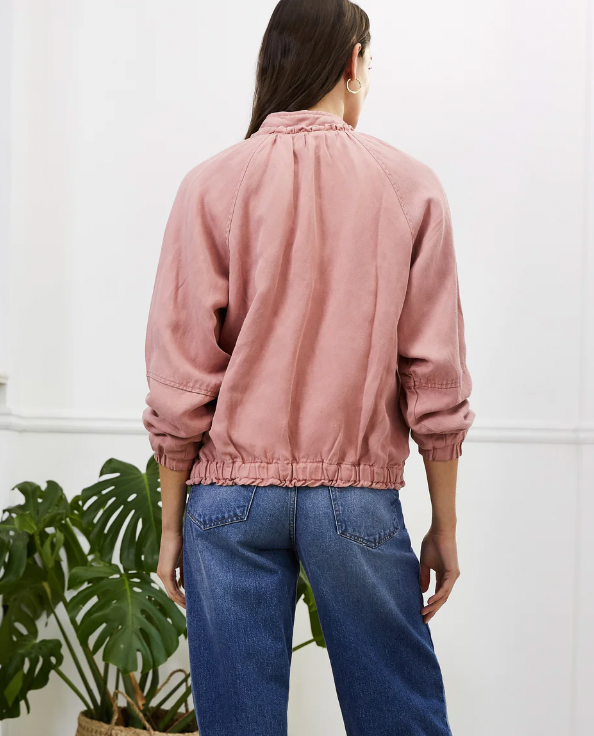 Womens Baukjen Pink Bomber Jacket size small