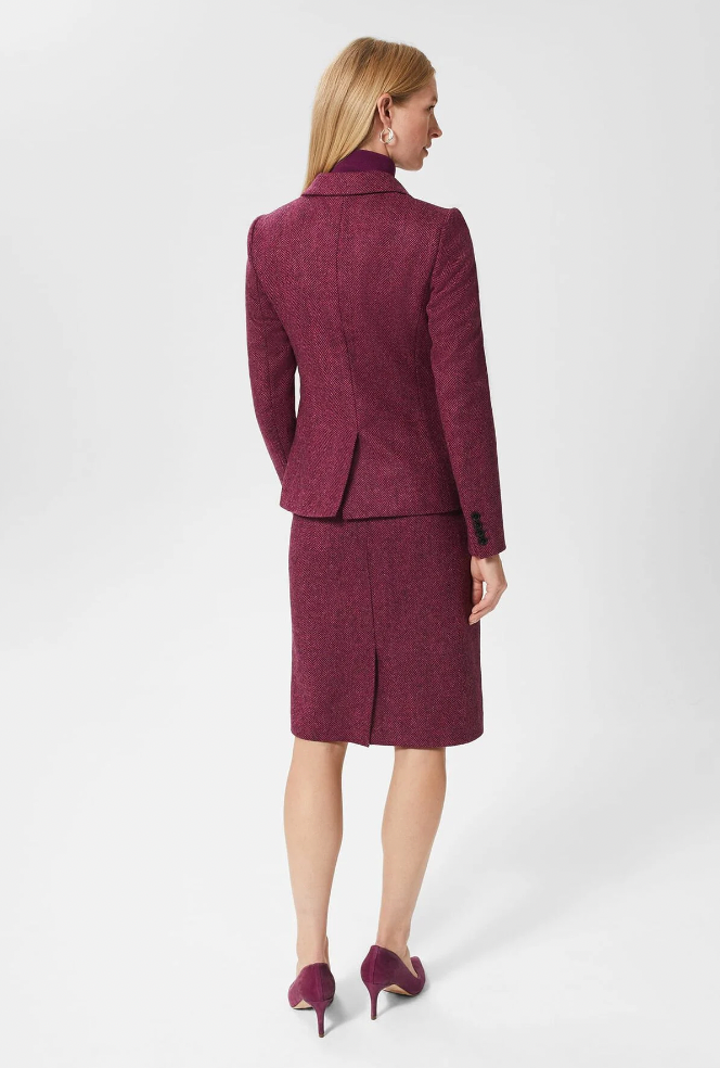 Womens Hobbs Purple tweed skirt size 10