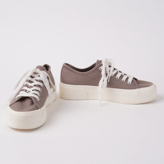 Brown Lace up Sneakers Size 5 or 38