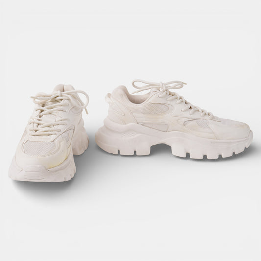 White Chunky trainers Size 9