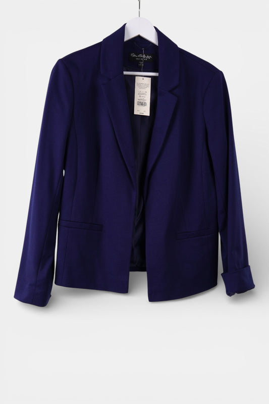 Womens Miss Selfridge Blue Jersey Blazer Size 10