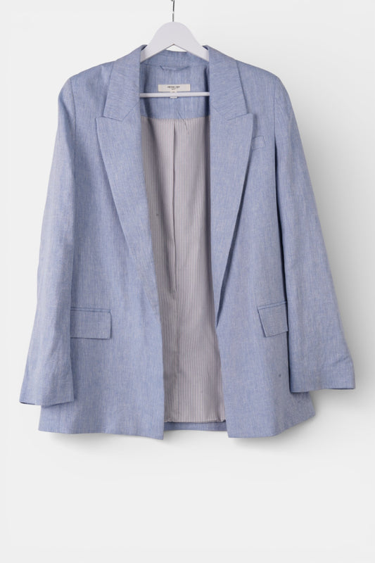 Womens Next Blue Linen Blazer Size 10