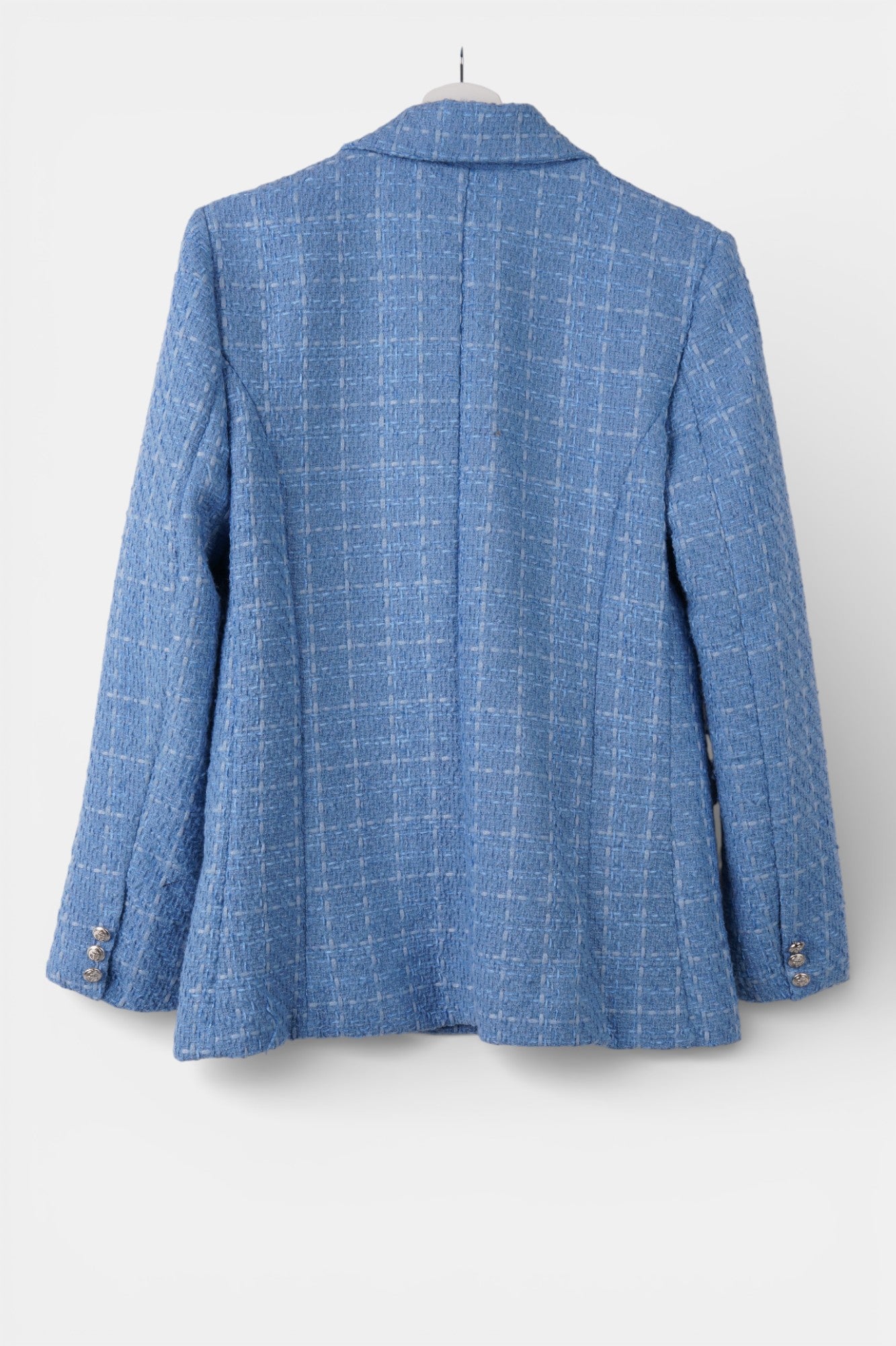 Womens Blue Tweed Blazer Size 10