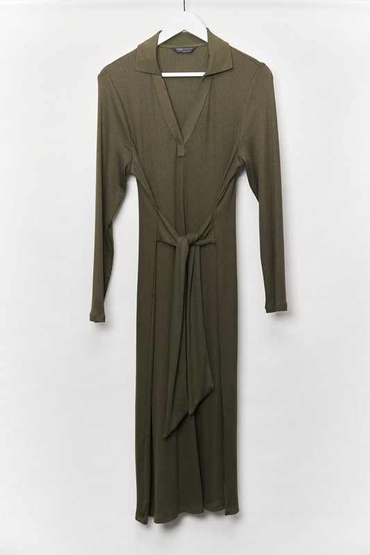 Womens Marks & Spencer Khaki knit dress size 18