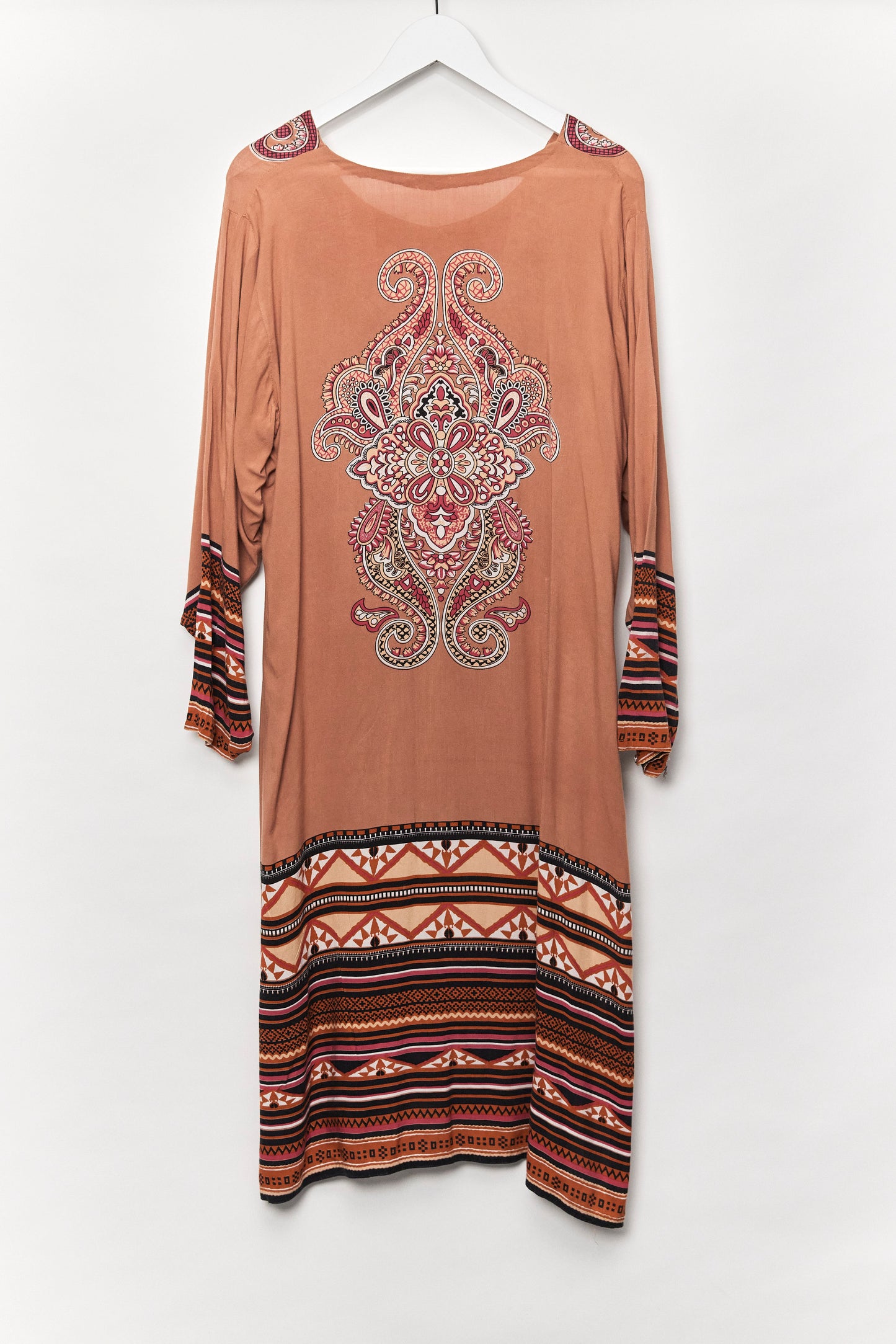 Womens Brown pattern tunic dress size 12