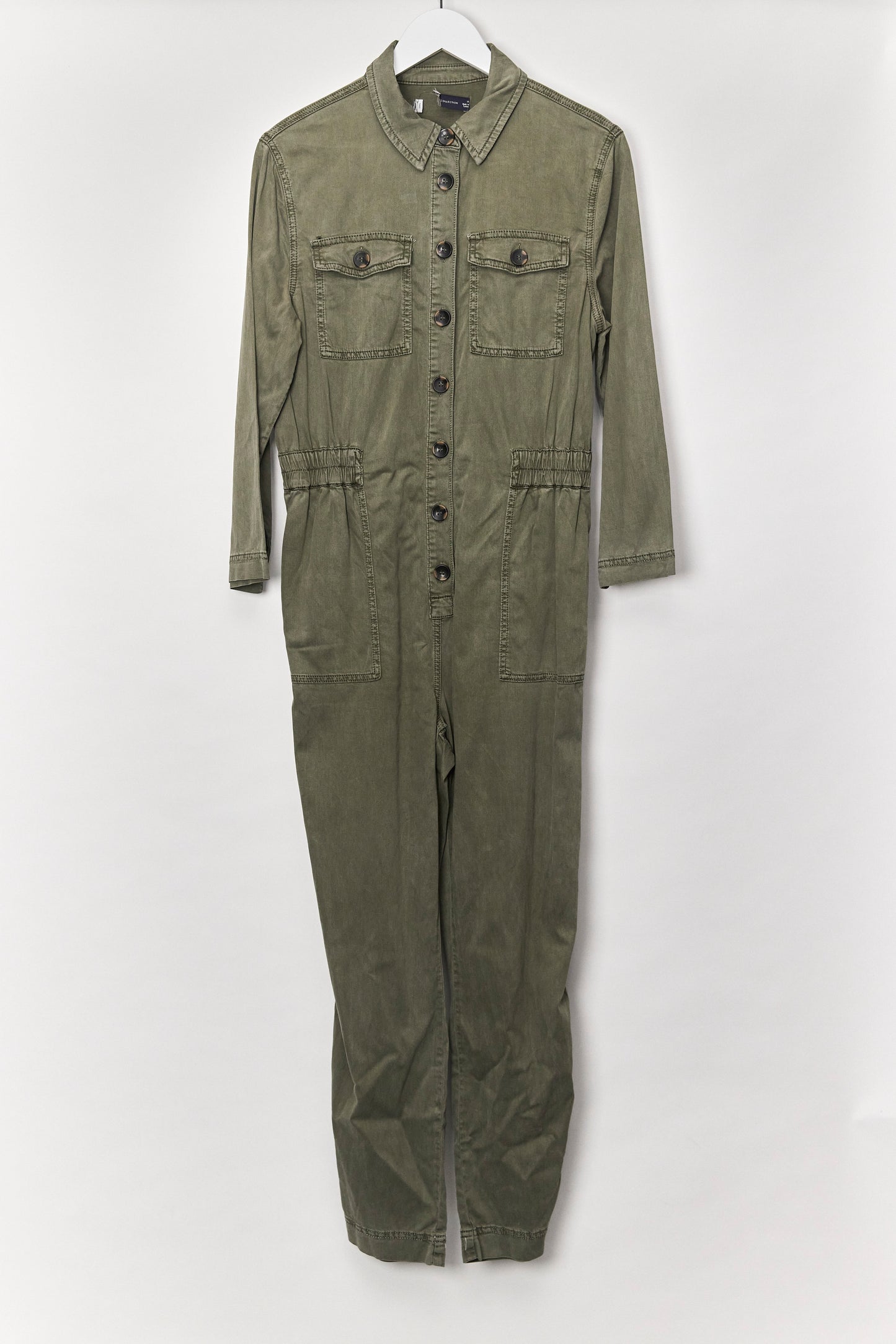 Womens M&S Khaki jumpsuit size 10