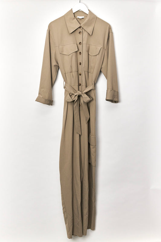 Womens Topshop Beige Jumpsuit size 10