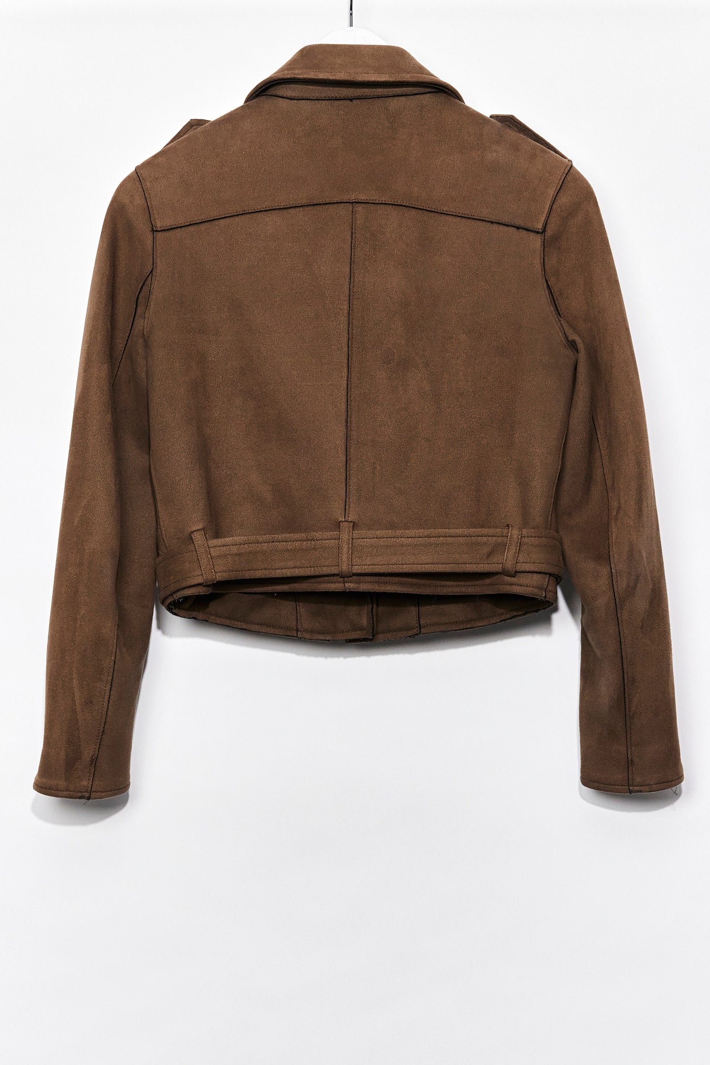 Womens Zara Brown Biker Jacket size small