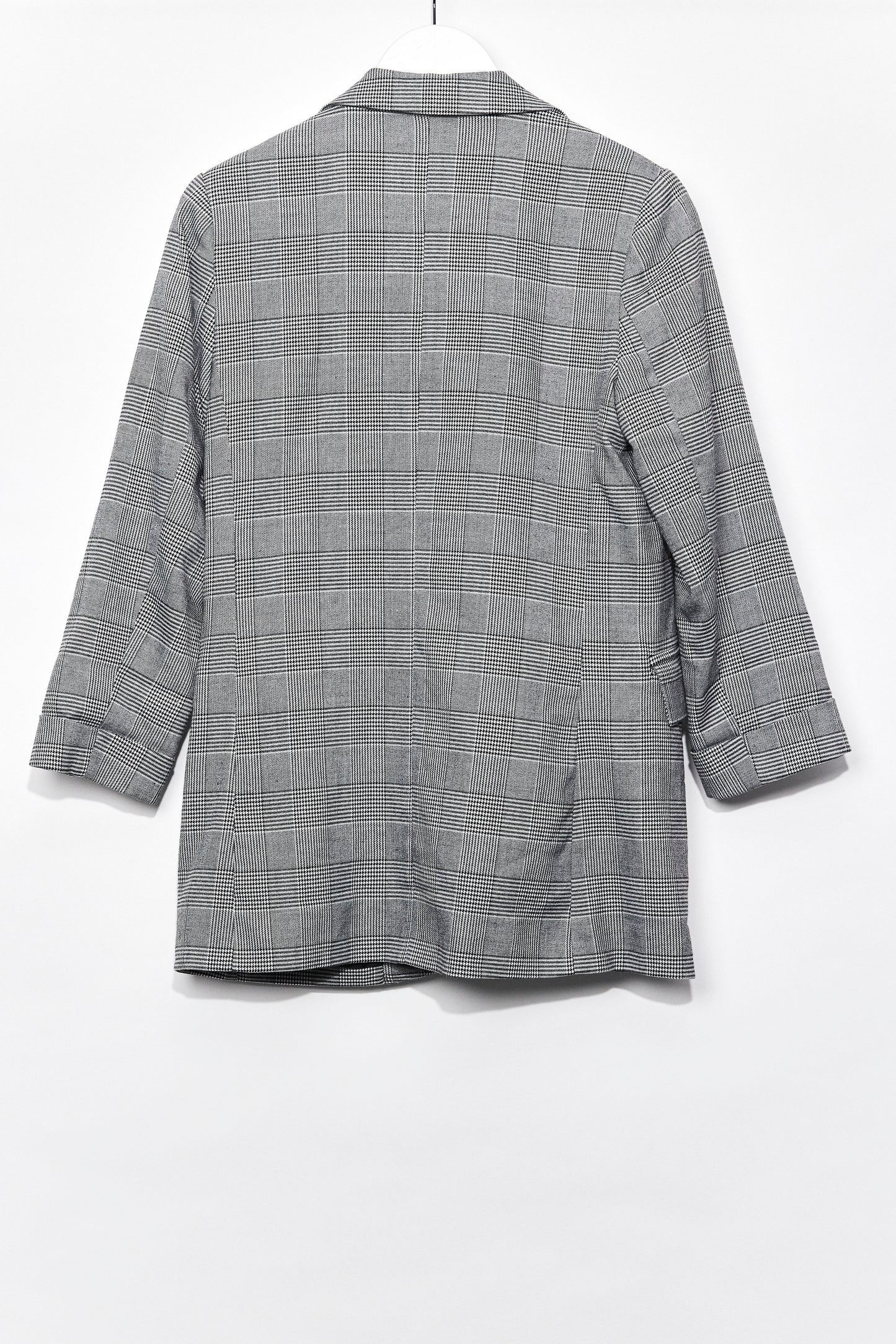 Womens New Look Grey check blazer size 8