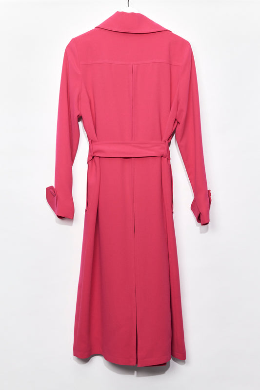 Womens Pink Reiss trench coat size 8