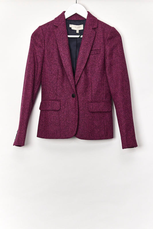 Womens Hobbs Purple tweed blazer size 10