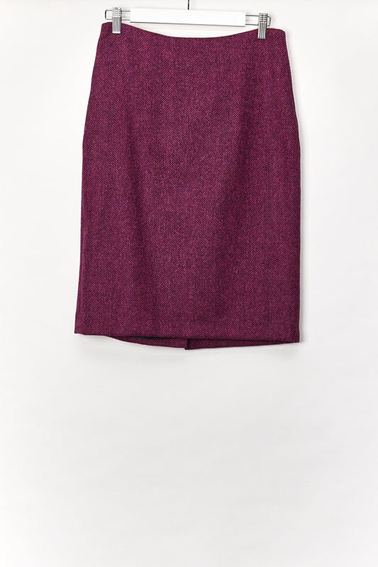 Womens Hobbs Purple tweed skirt size 10