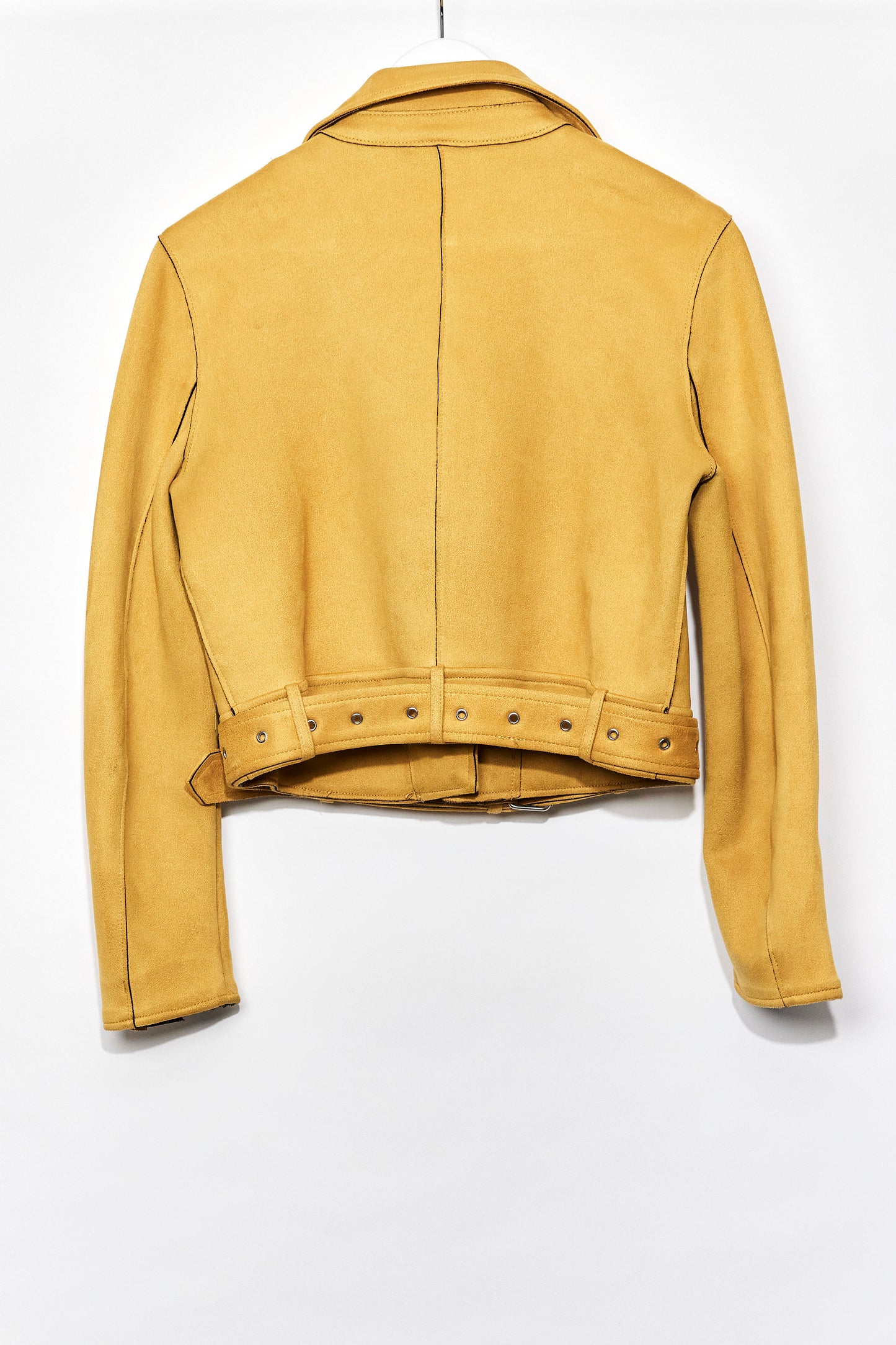 Womens Zara Yellow Biker Jacket size medium