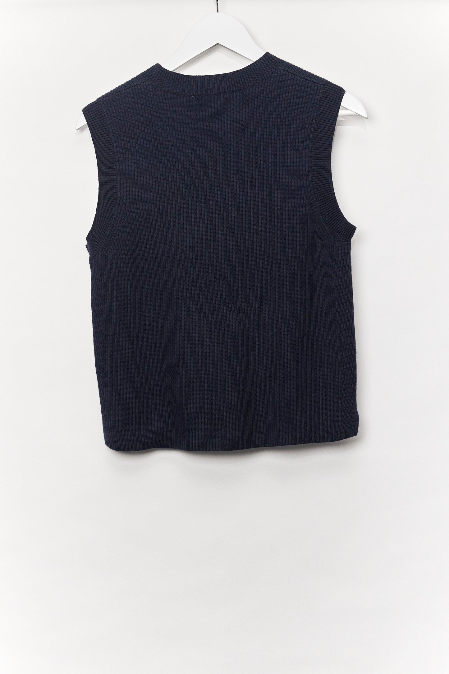 Womens Jigsaw Navy Sleeveless Jumper Size Small