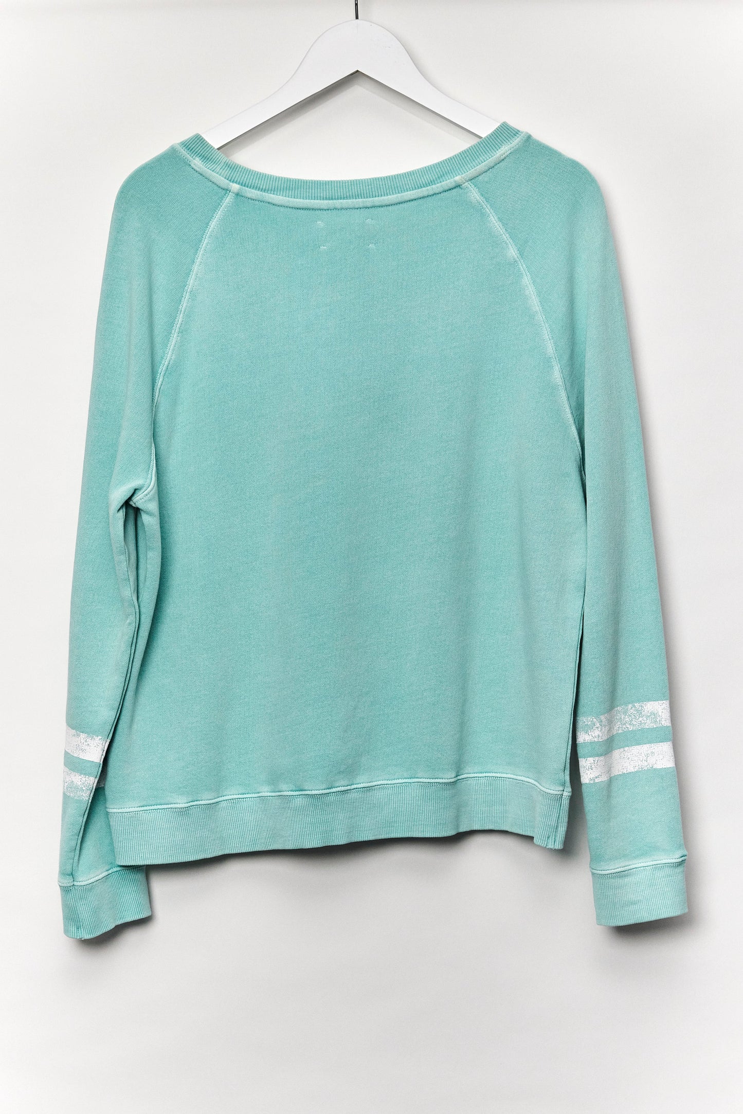 Womens Hush Oversized Turquoise Sweatshirt Size Small- Medium
