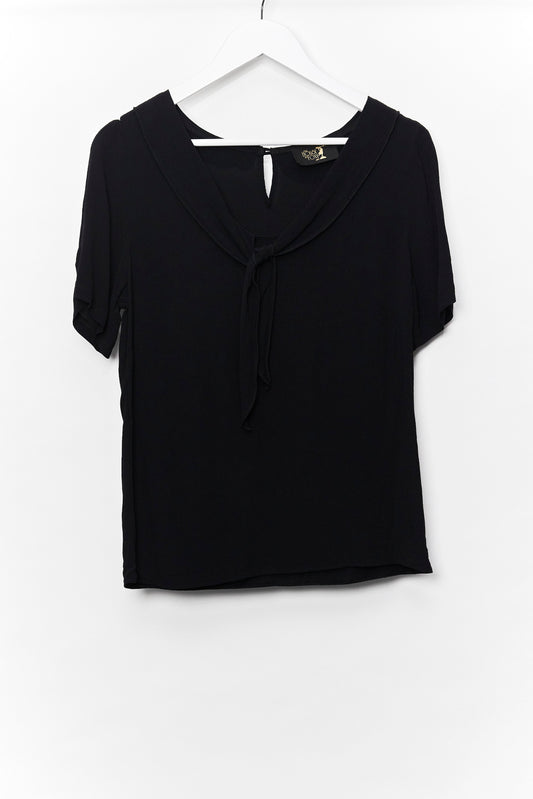 Womens House of Foxy Black Blouse Size Small